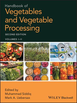 cover image of Handbook of Vegetables and Vegetable Processing